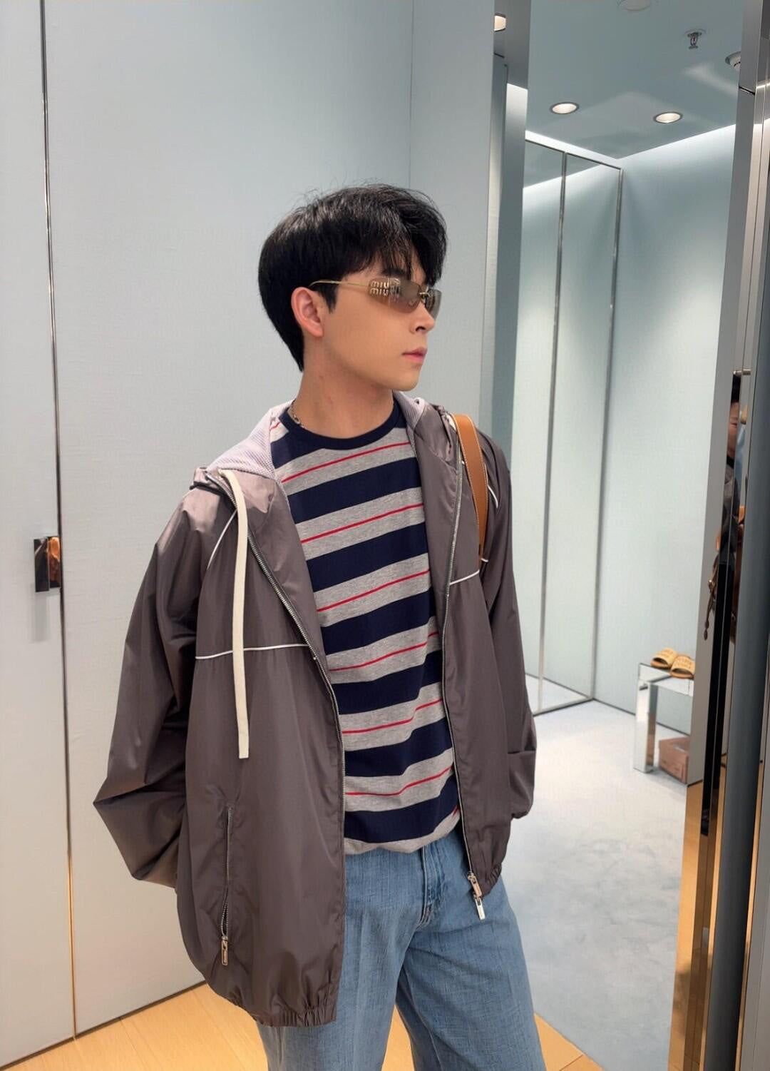 GTR / 미우미우 남성 여성 후드 자켓