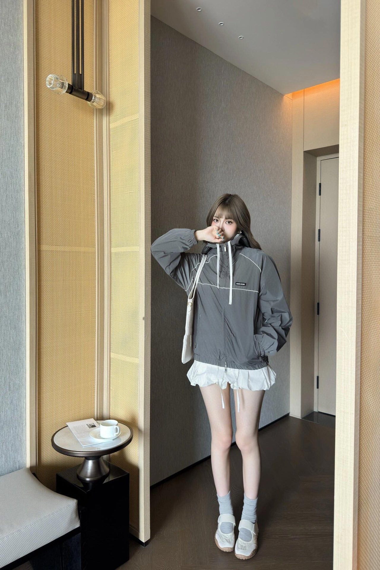 GTR / 미우미우 남성 여성 후드 자켓