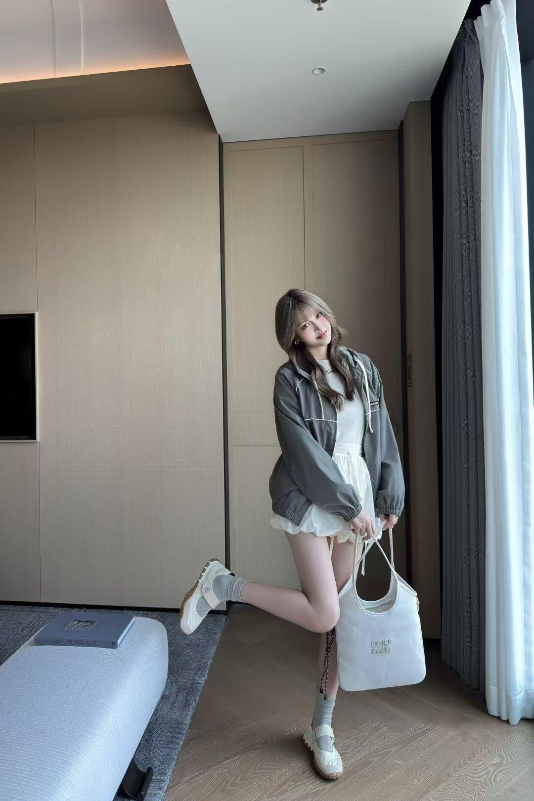 GTR / 미우미우 남성 여성 후드 자켓