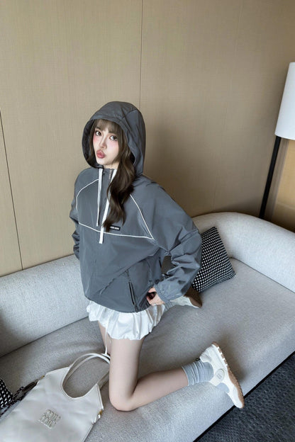 GTR / 미우미우 남성 여성 후드 자켓