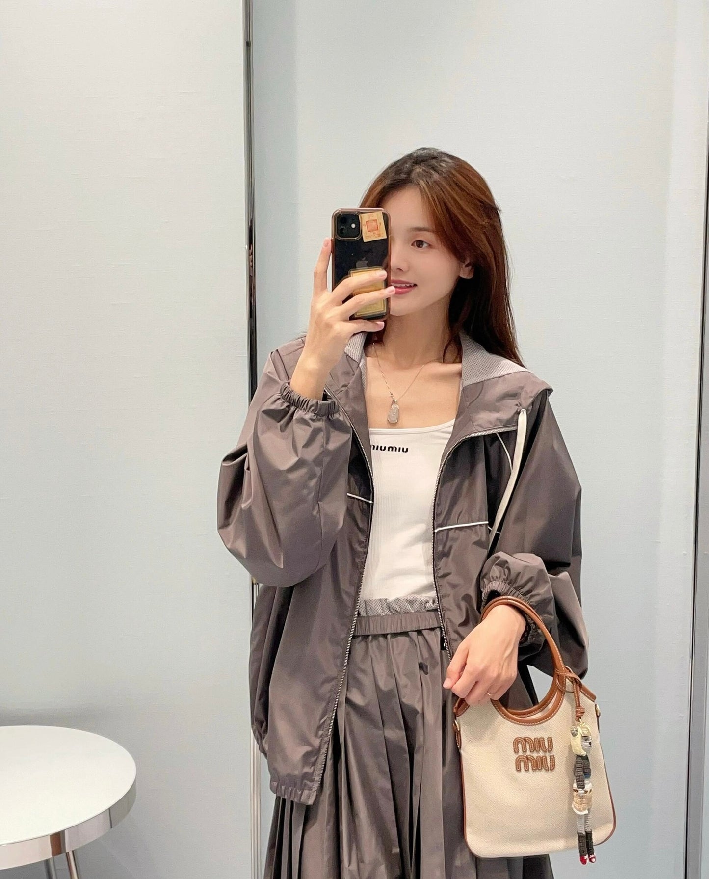 GTR / 미우미우 남성 여성 후드 자켓