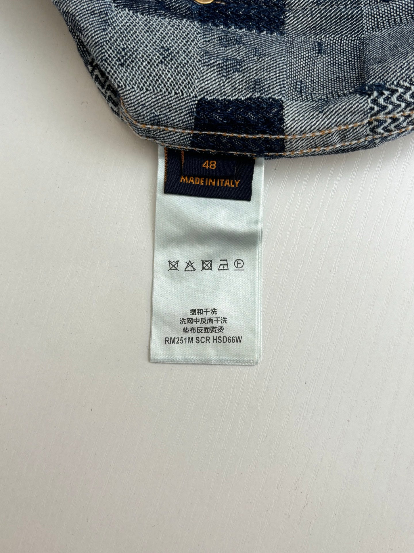 체인2호 / 루이비통 남성 바둑판 데님 자켓