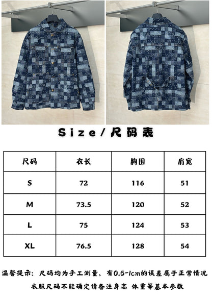 체인2호 / 루이비통 남성 바둑판 데님 자켓