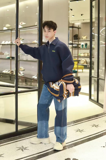 체인2호 / 구찌 남성 여성 반지퍼 맨투맨