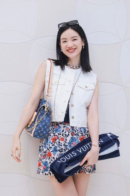 R공장 / 루이비통 여성 민소매 데님 자켓