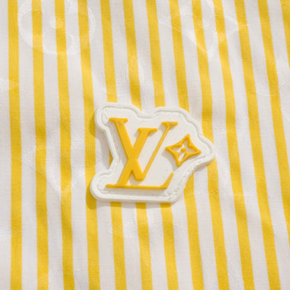 BVG / 루이비통 남성 스트라이프 옐로우 셔츠