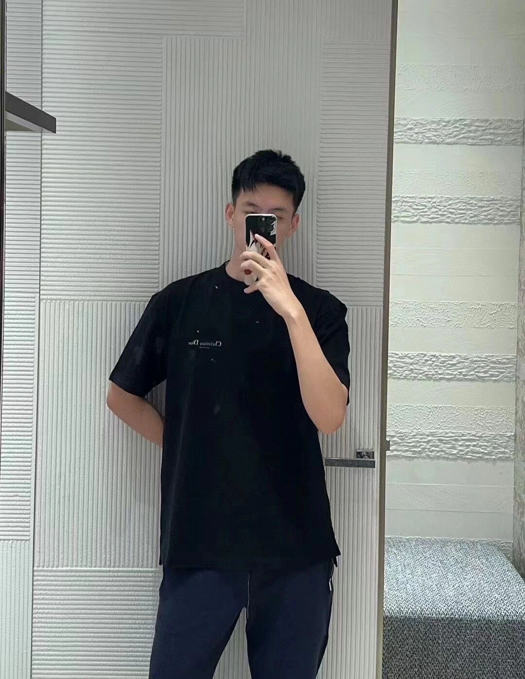 체인2호 / 디올 남성 여성 프린팅 반팔