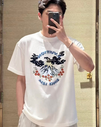 체인2호 / 루이비통 남성 여성 니트 반팔티