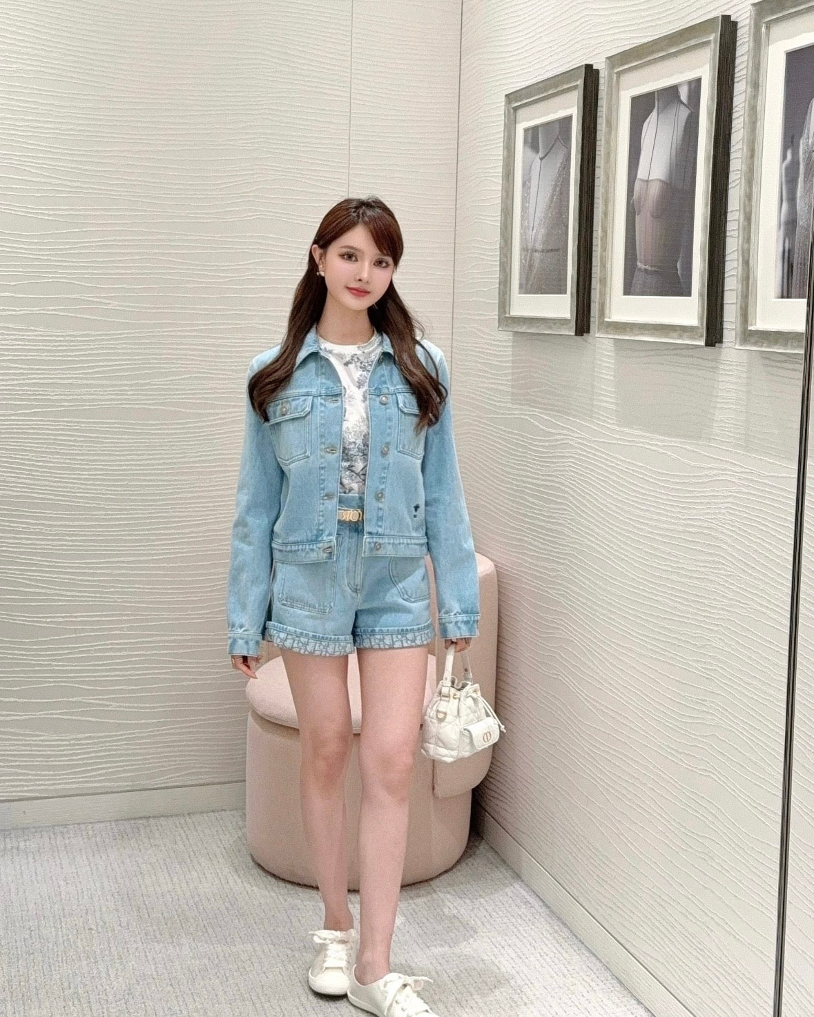 체인2호 / 디올 여성 데님 반바지