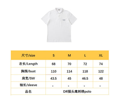 BVG / 디올 남성 여성 폴로넥 반팔 셔츠