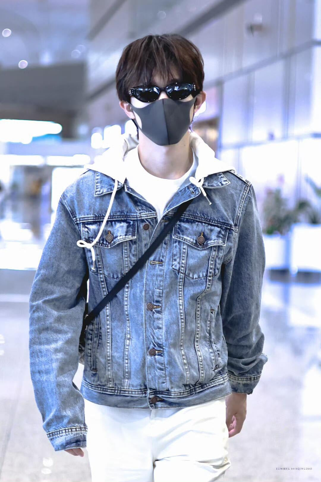 BVG / 셀린느 남성 여성 후드 데님 자켓