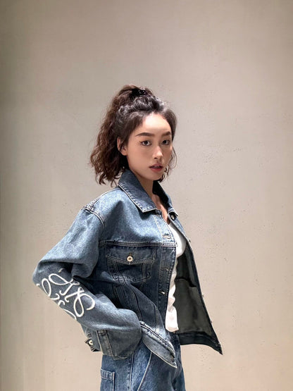 BVG / 로에베 남성 여성 데님 자켓