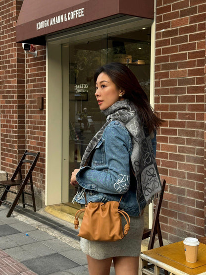BVG / 로에베 남성 여성 데님 자켓