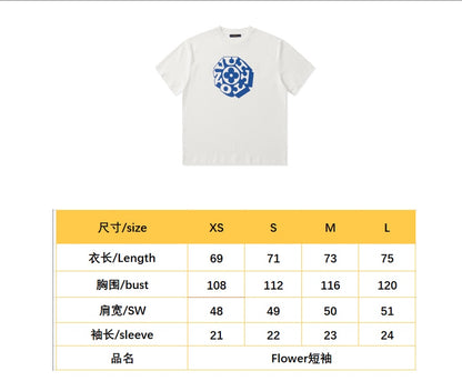 BVG / 루이비통 남성 플라워 프린트 반팔 티셔츠