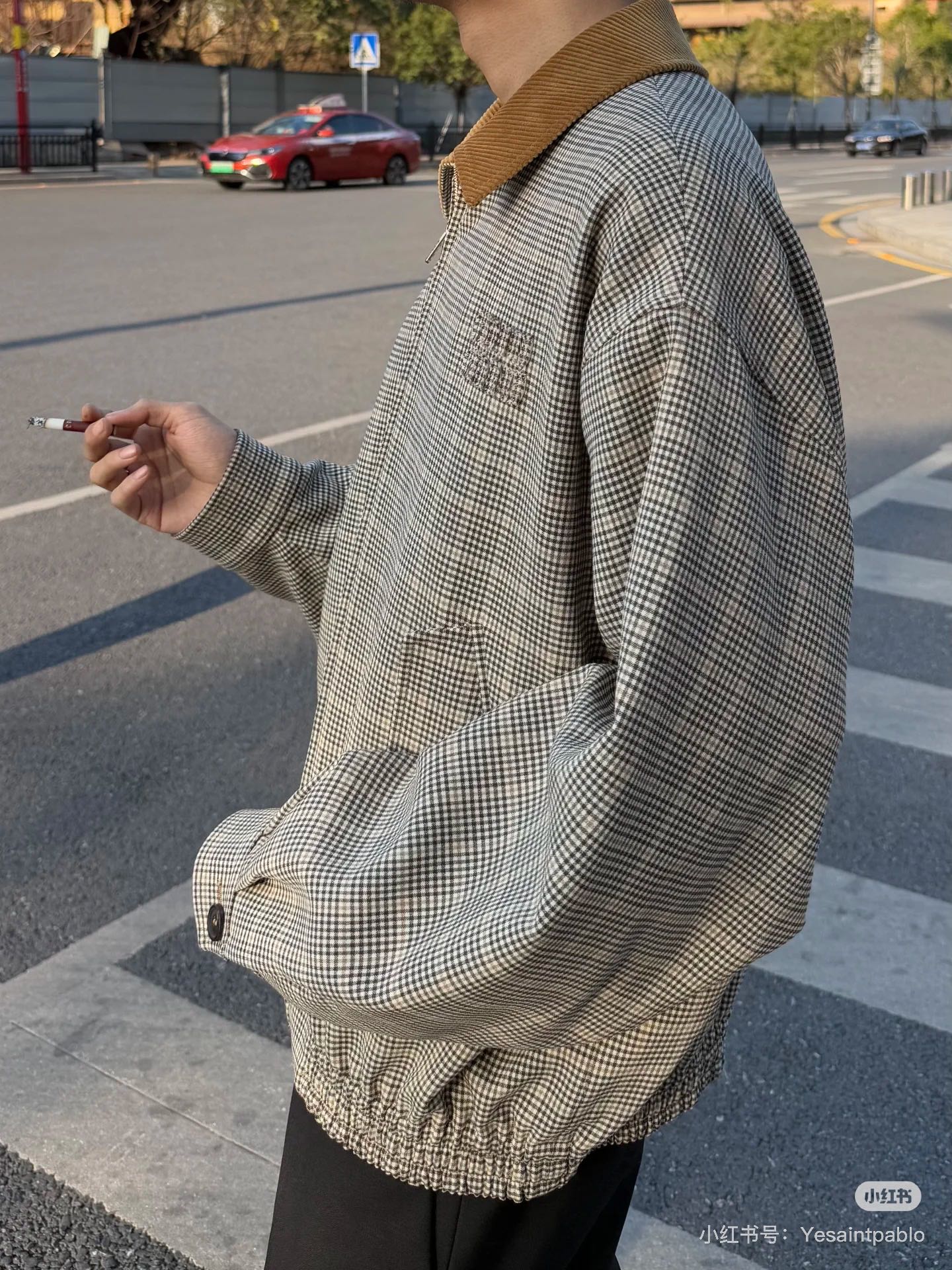 체인2호 / 미우미우 남성 여성 체크 재킷