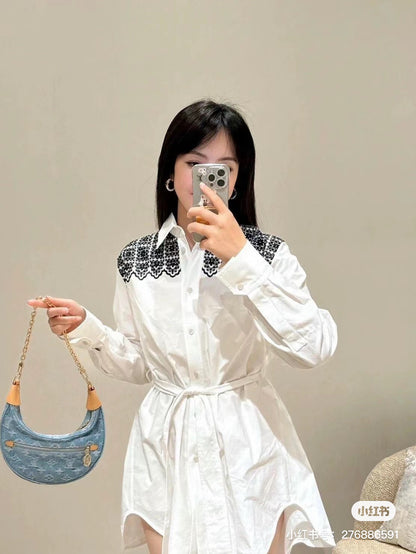 양 공장 / 루이비통 문 데님백