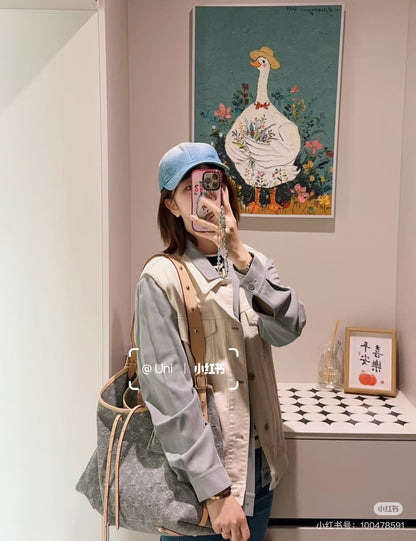 양 공장 / 루이비통 그레이 워싱 데님 백