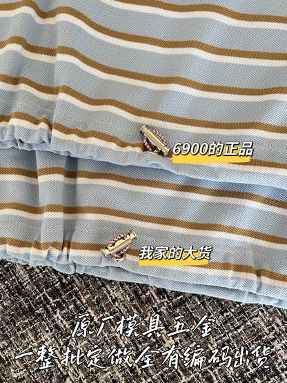 티모 공장 / 프라다 여성 스트라이프 반팔 셔츠