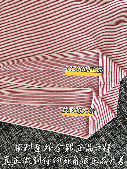 티모 공장 / 프라다 여성 스트라이프 반팔 티셔츠 핑크