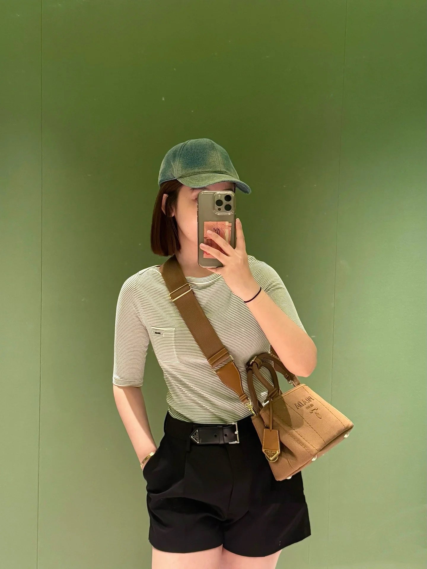 티모 공장 / 프라다 여성 스트라이프 반팔 티셔츠