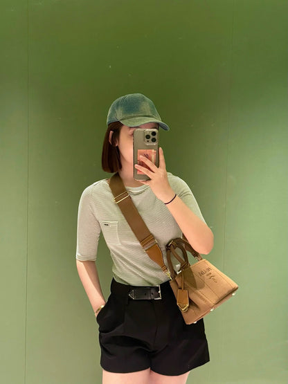 티모 공장 / 프라다 여성 스트라이프 반팔 티셔츠