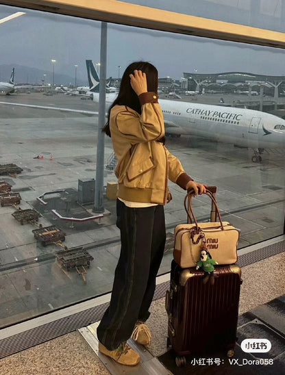 양 공장 / 미우미우 캔버스 볼링백