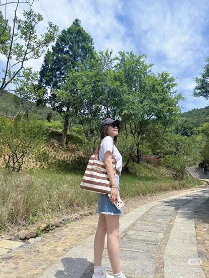 양 공장 / 미우미우 스트라이프 가방