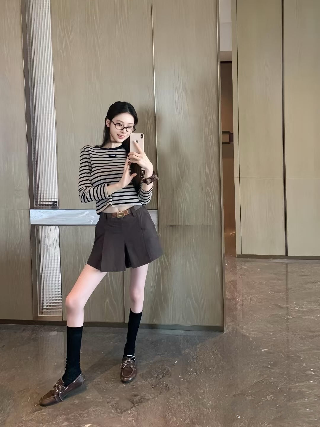 티모 공장 / 미우미우 여성 스트라이프 긴팔 티셔츠