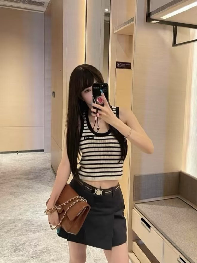 티모 공장 / 미우미우 여성 스트라이프 조끼