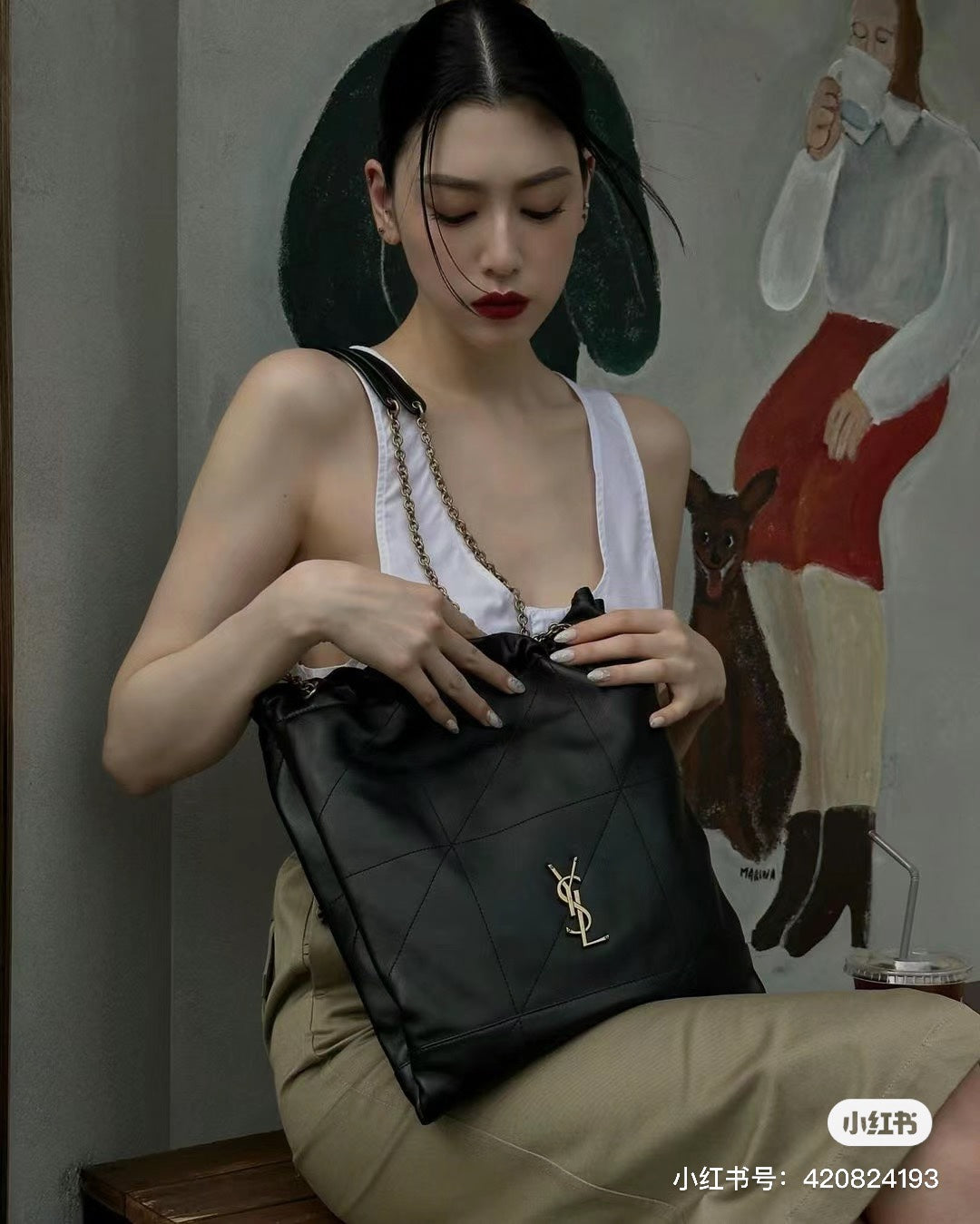 양 공장 / 생로랑 쓰레기 봉투 가방