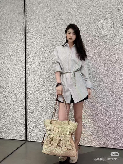 양 공장 / 생로랑 복주머니 가방