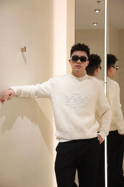 GTR / 루이비통 남성 자수 니트