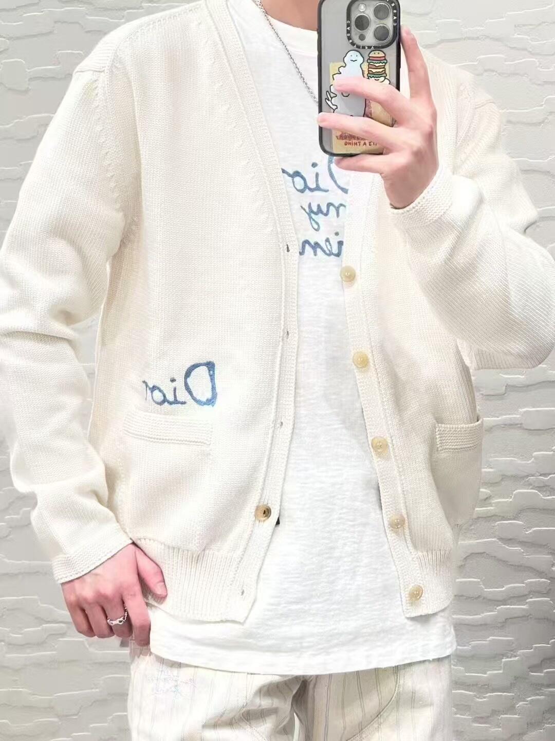 GTR / 디올 남성 여성 자수 니트