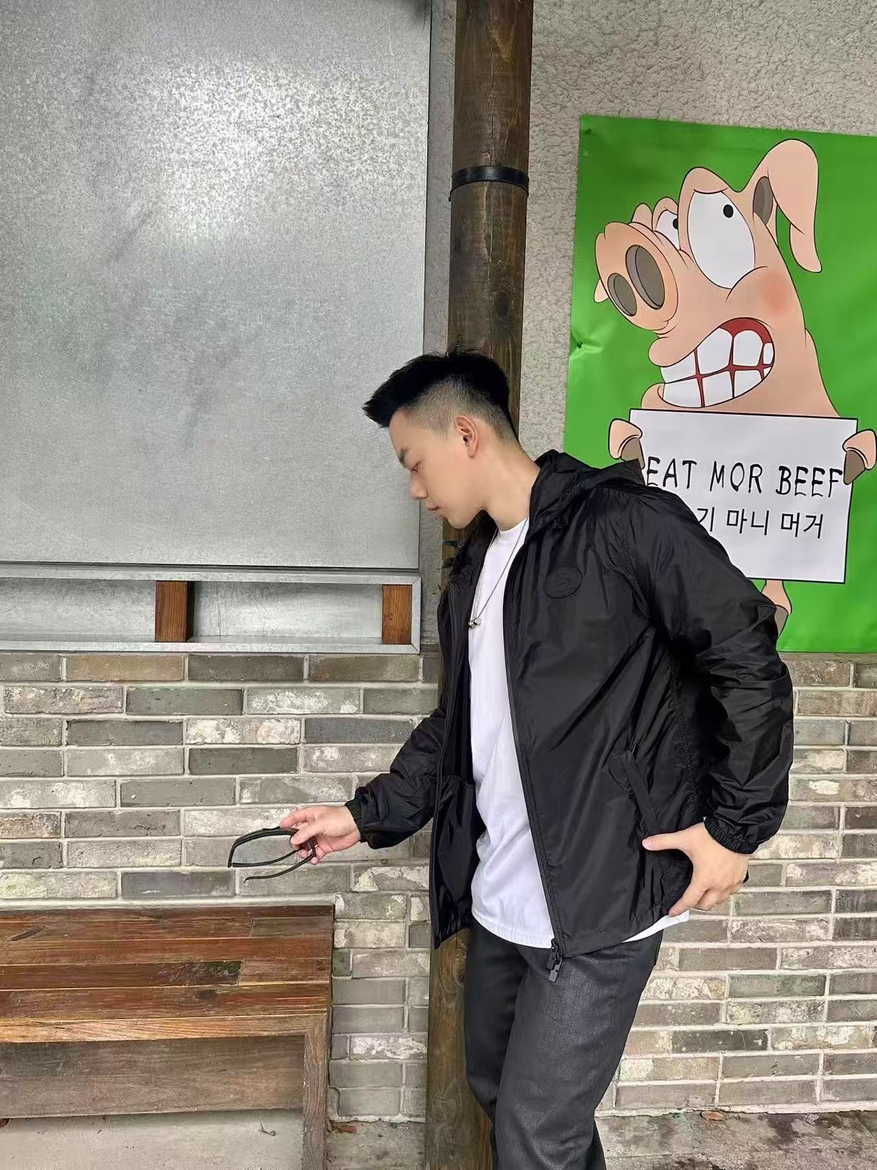 GTR / 발렌시아가 남성 라이더 재킷