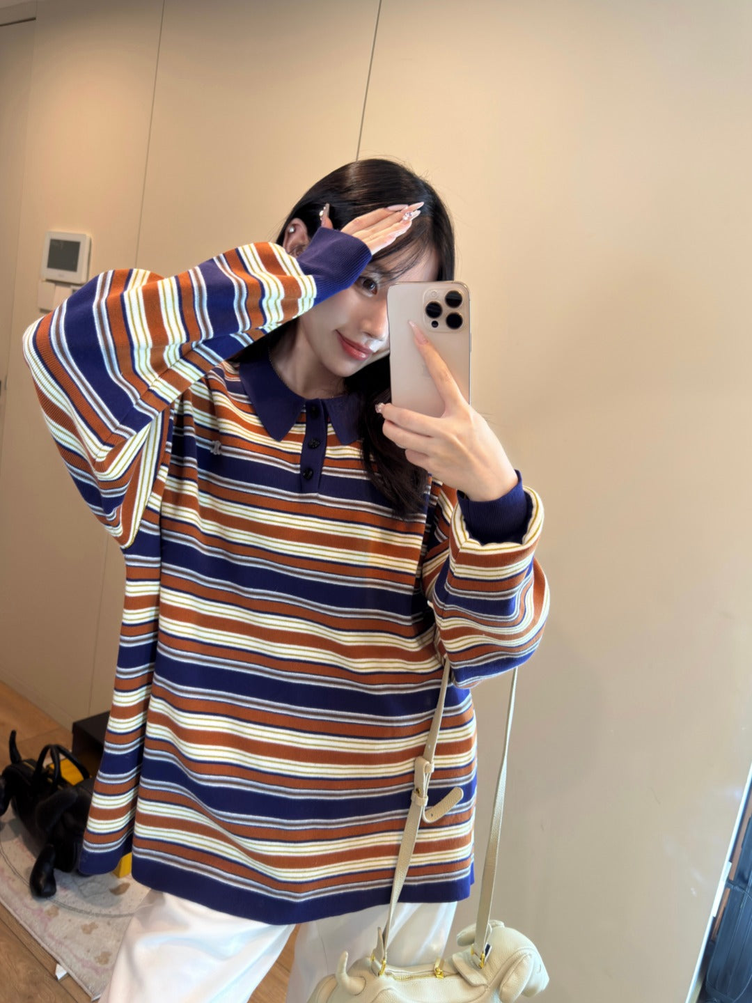 GTR / 셀린느 여성 스트라이프 긴팔