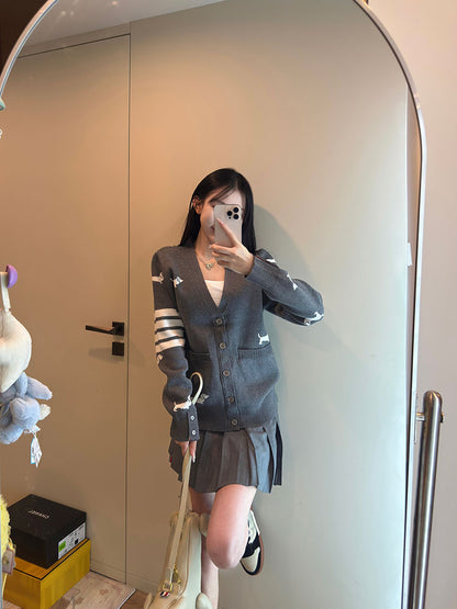GTR / 톰브라운 여성 전판 강아지 니트