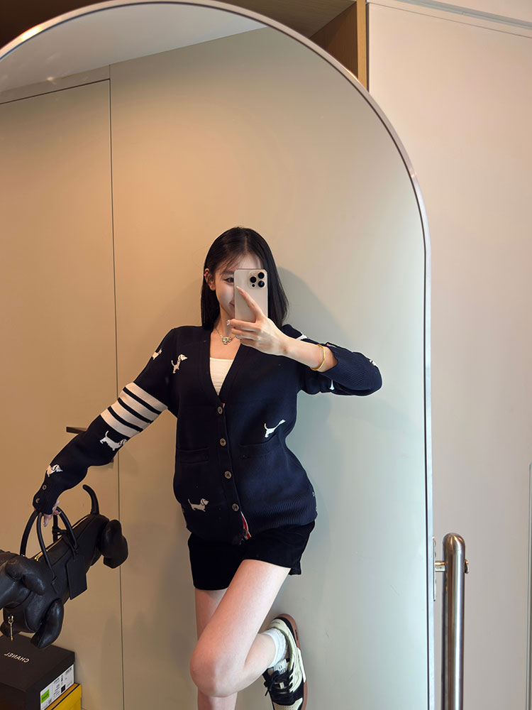 GTR / 톰브라운 여성 전판 강아지 니트