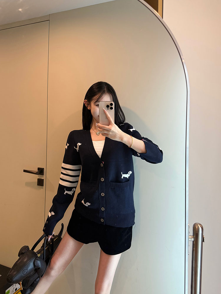 GTR / 톰브라운 여성 전판 강아지 니트
