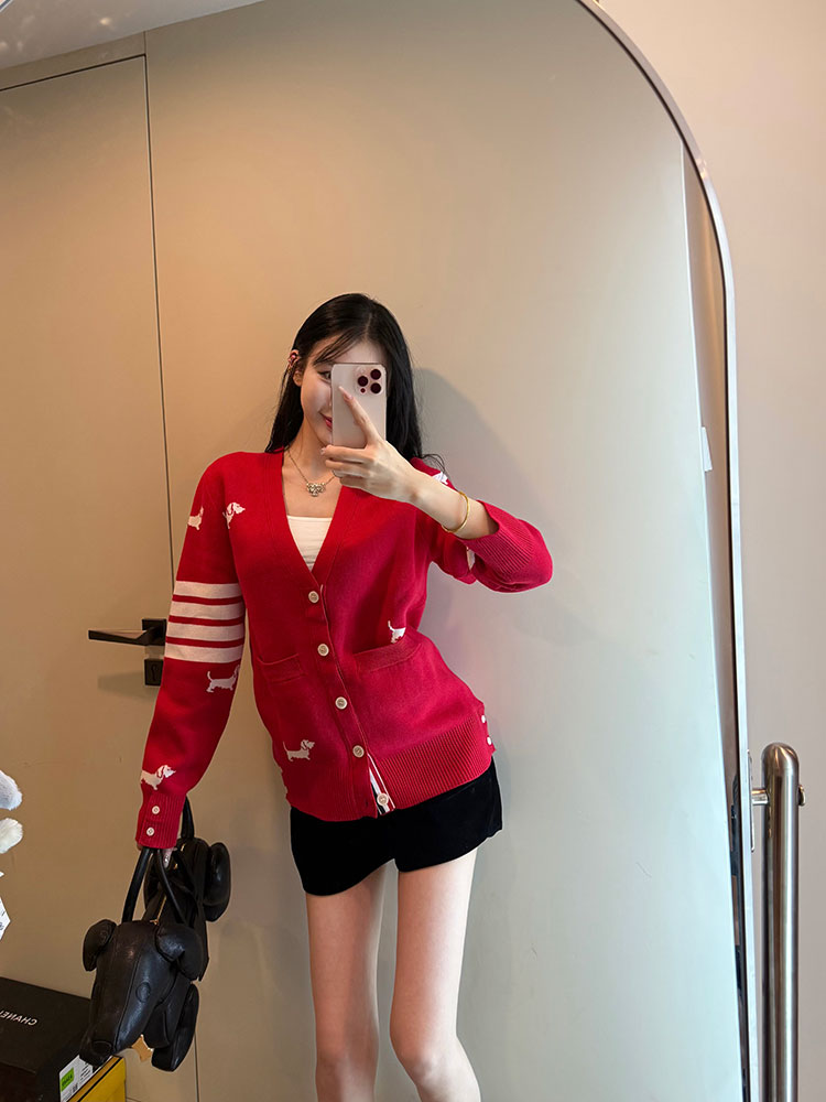 GTR / 톰브라운 여성 전판 강아지 니트