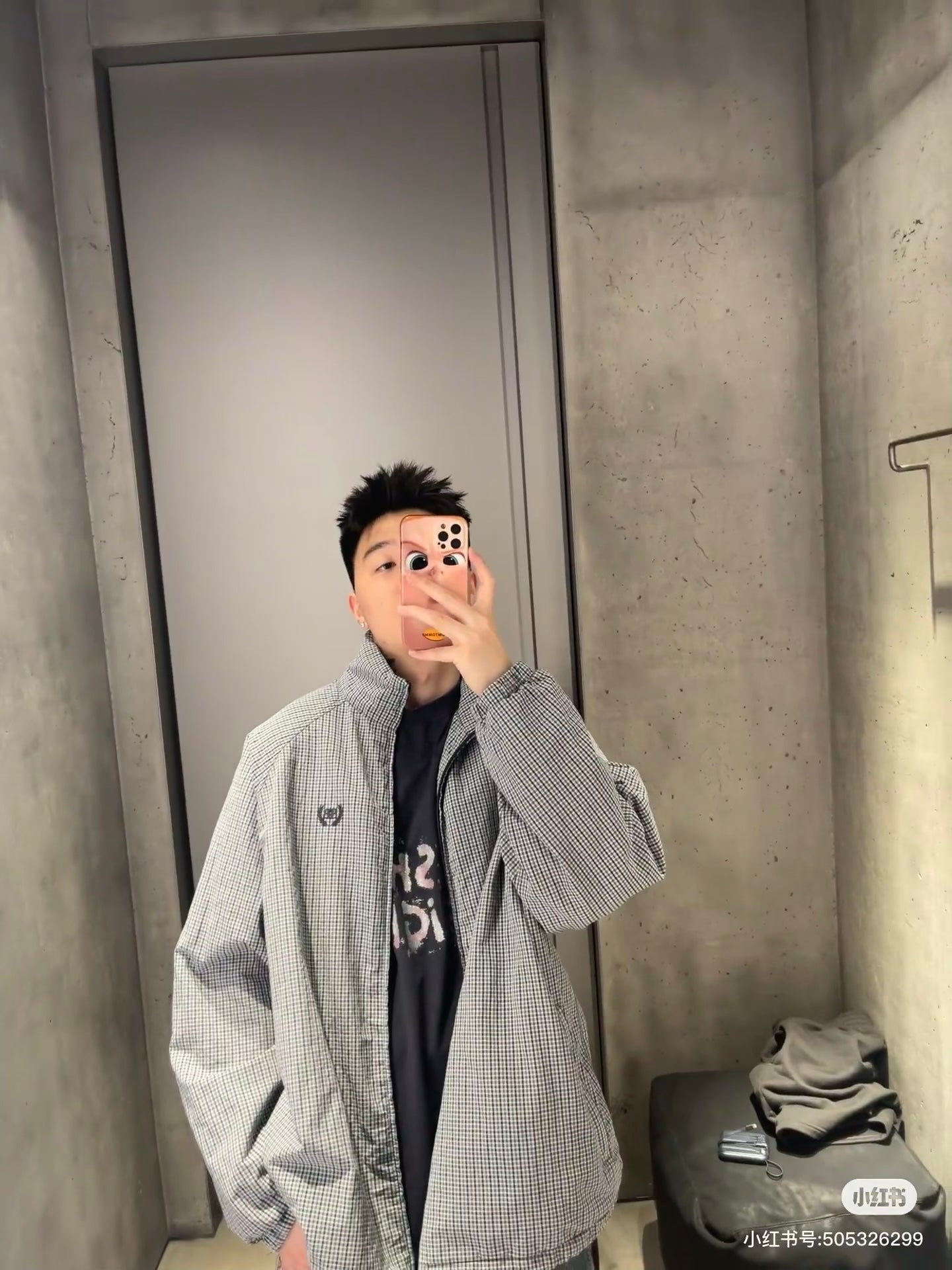 GTR / 발렌시아가 남성 체크 재킷