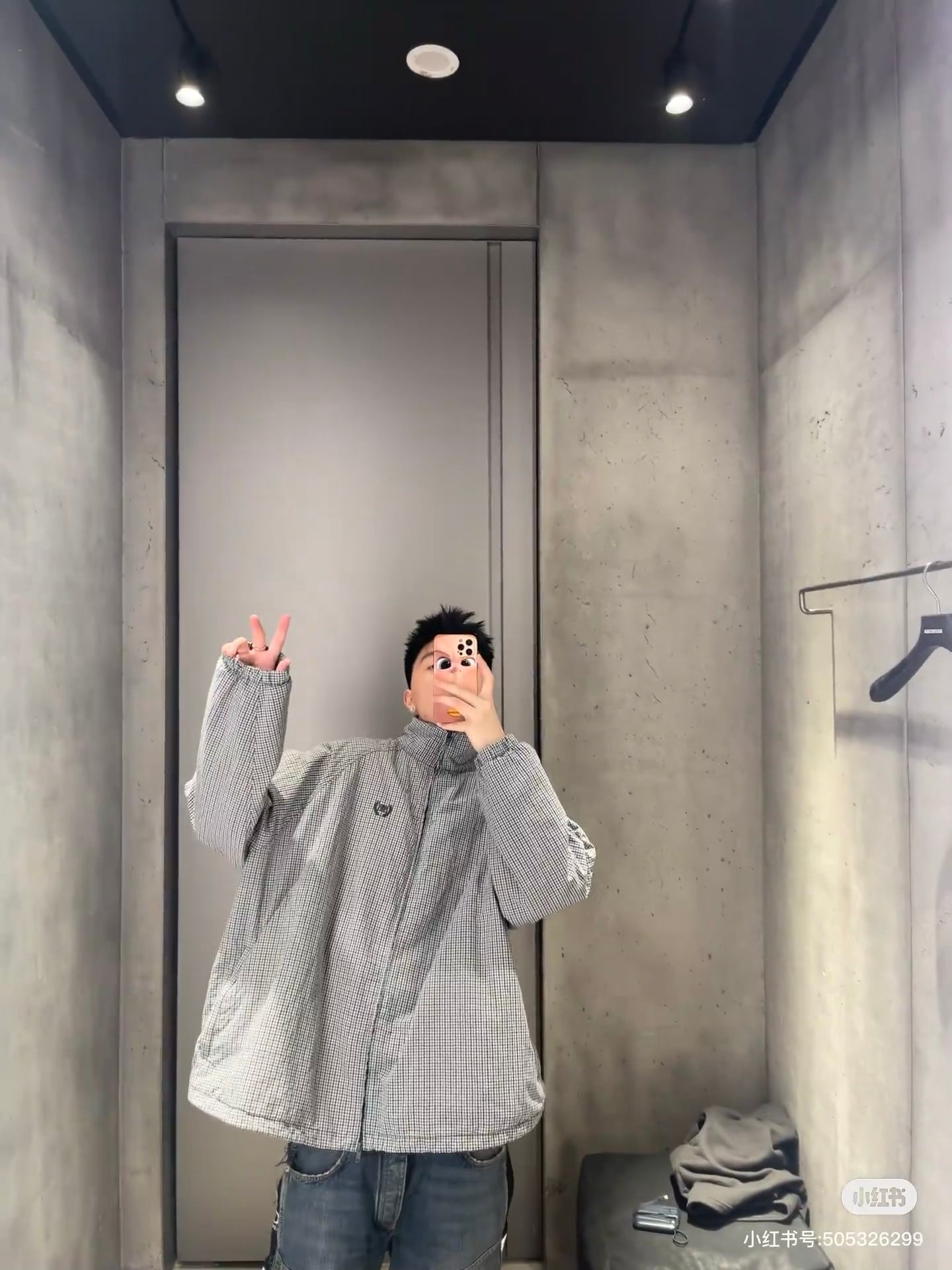 GTR / 발렌시아가 남성 체크 재킷