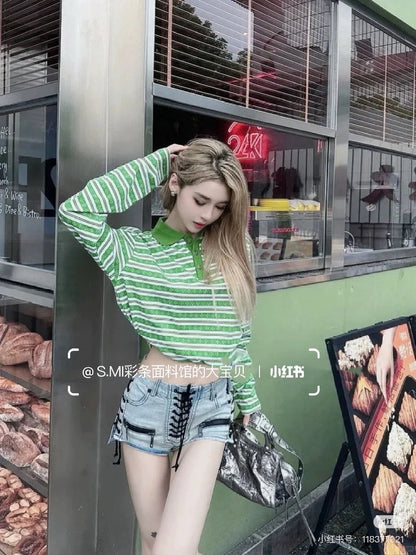 GTR / 크롬하츠 여성 스트라이프 긴팔
