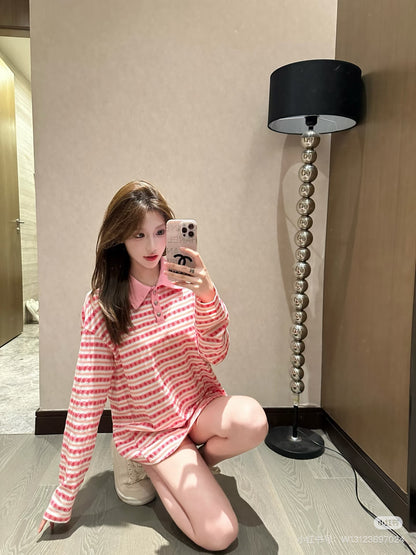 GTR / 크롬하츠 여성 스트라이프 긴팔