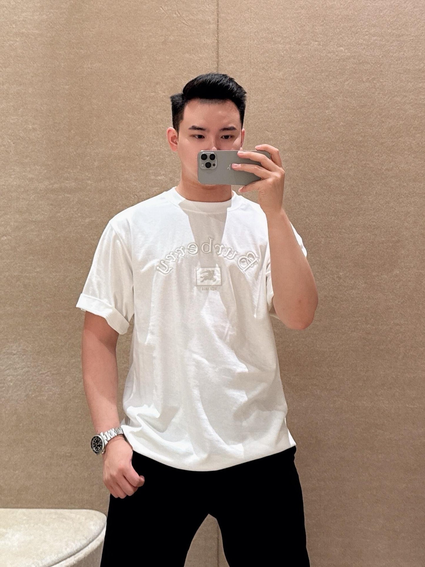 R공장 / 버버리 남성 면 반팔