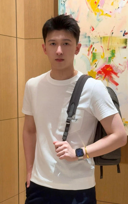 R공장 / 디올 남성 여성 그레이 반팔