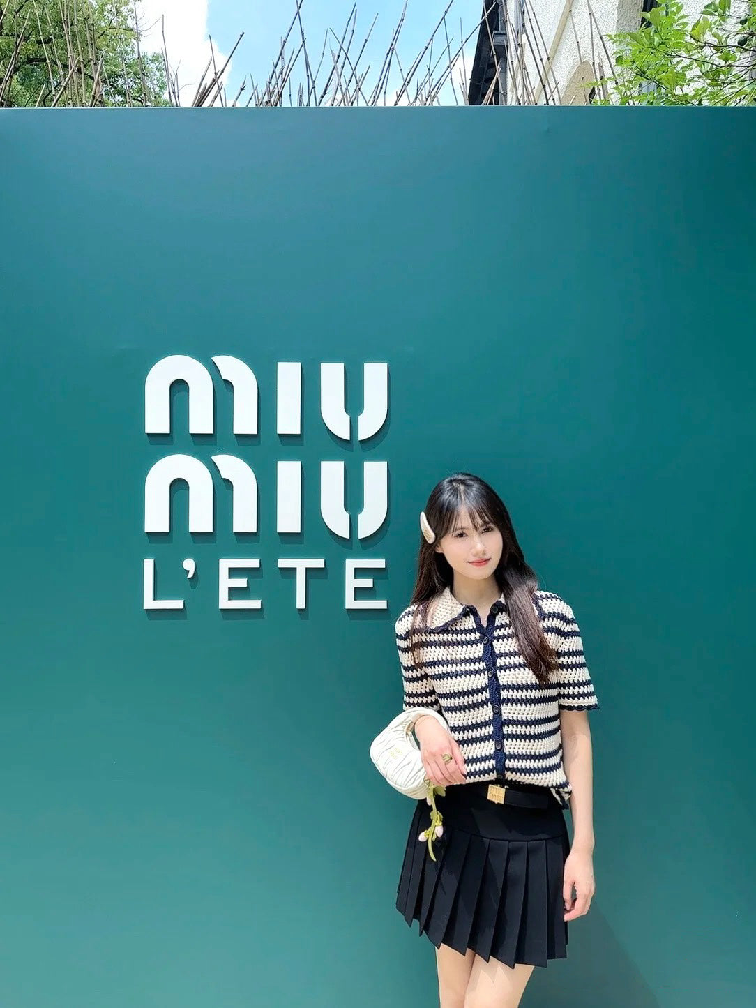티모 공장 / 미우미우 여성 스트라이프 반팔