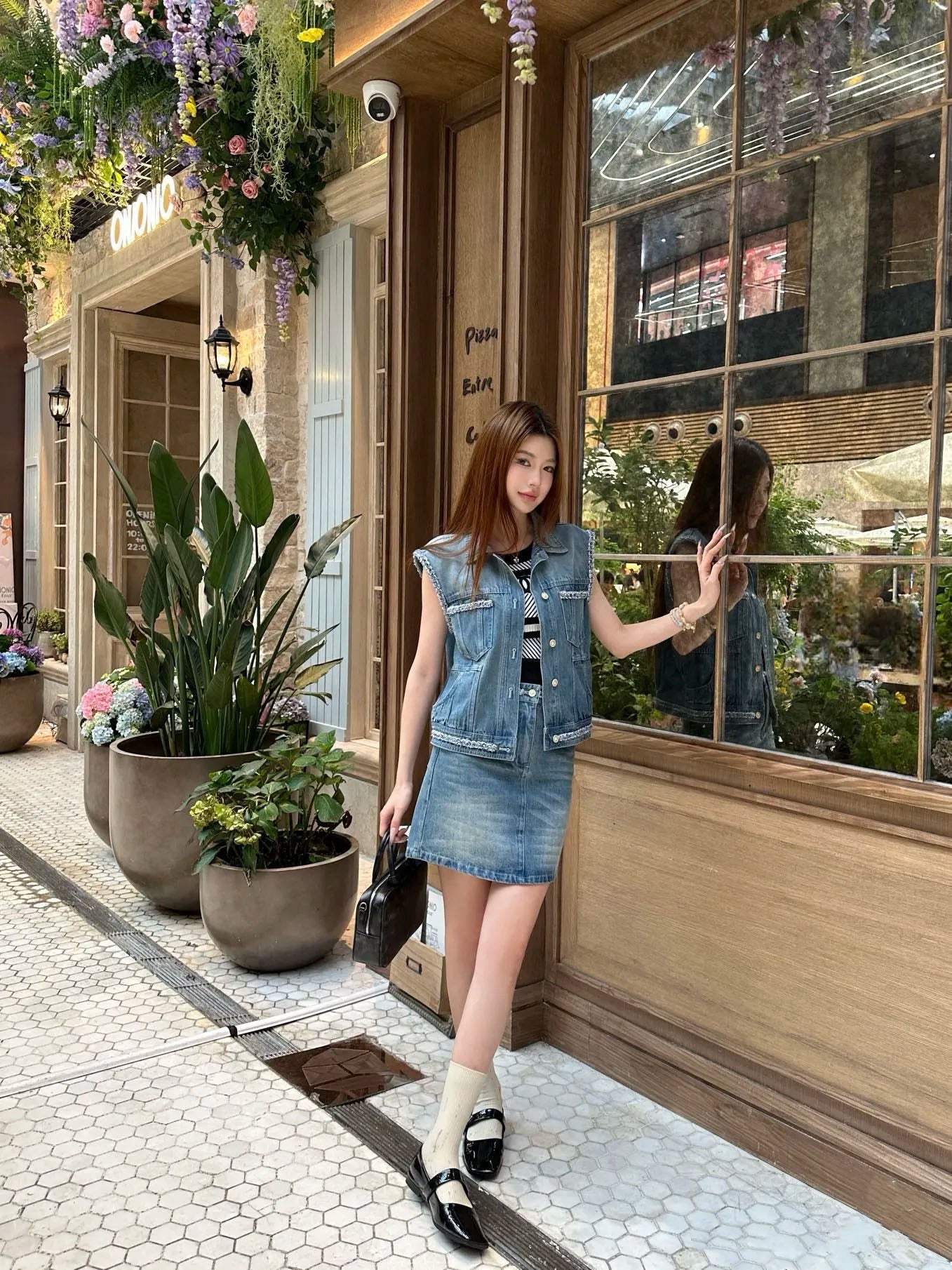 티모 공장 / 샤넬 여성 데님 스커트