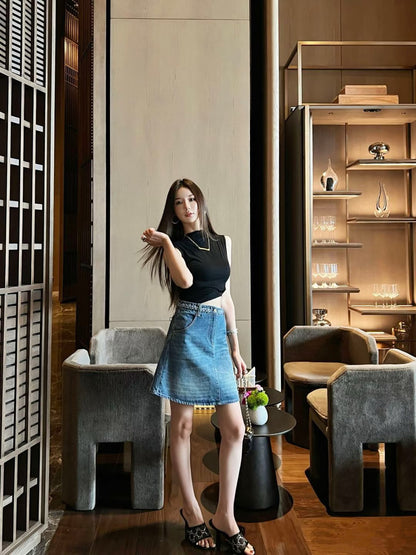 티모 공장 / 샤넬 여성 데님 스커트