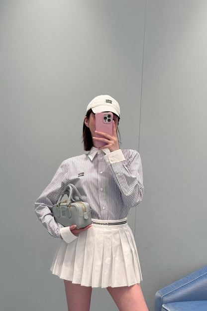 R공장 / 미우미우 여성 스트라이프 셔츠
