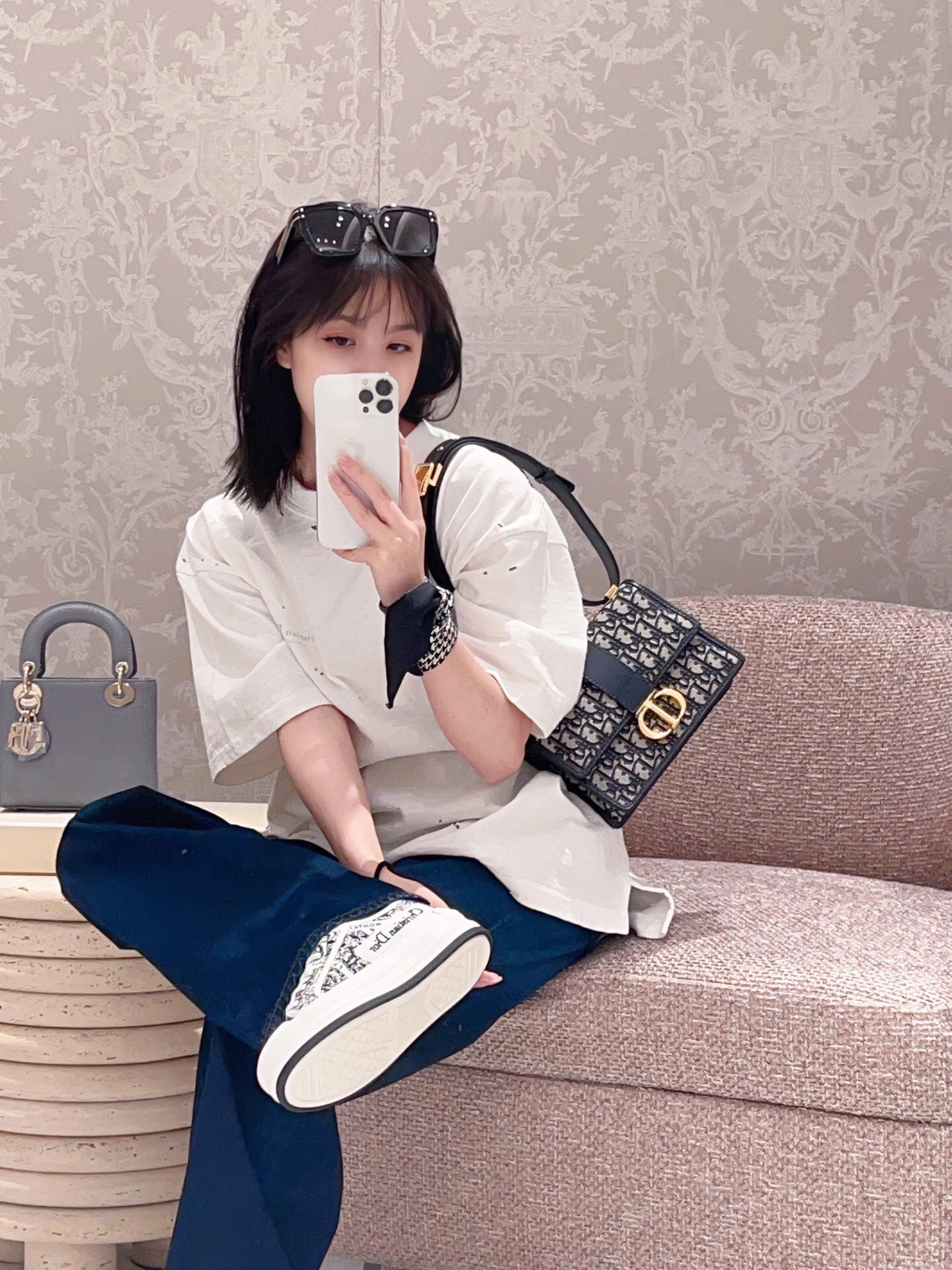 R공장 / 디올 남성 여성 캐주얼 반팔